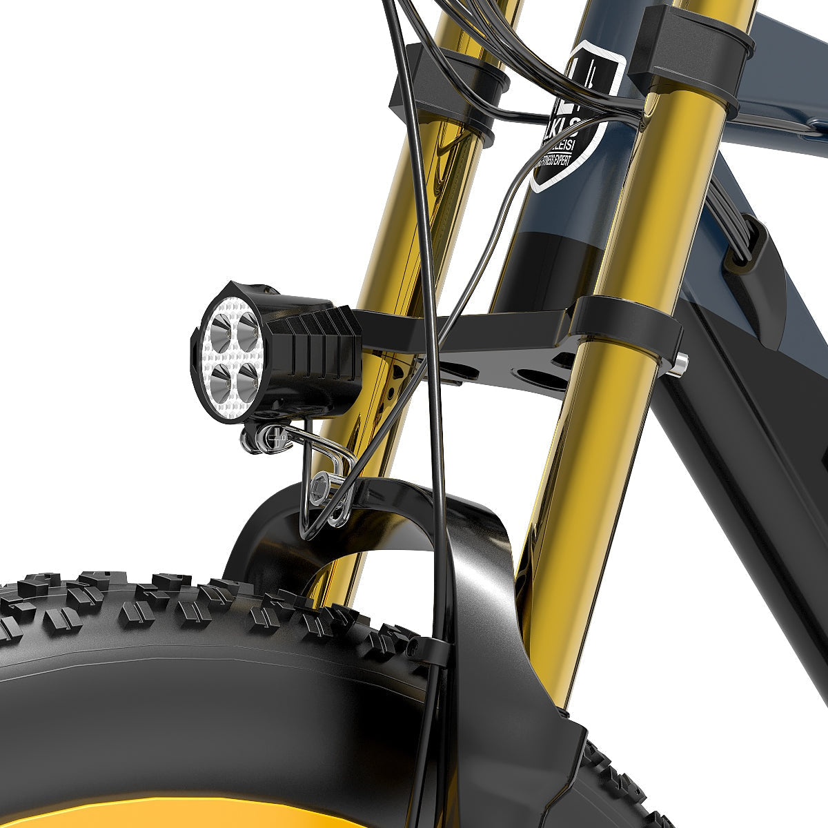 LANKELEISI RV700 Explorer electric hunting bike with rugged frame, fat tires, and handlebar display for off-road outdoor adventures.